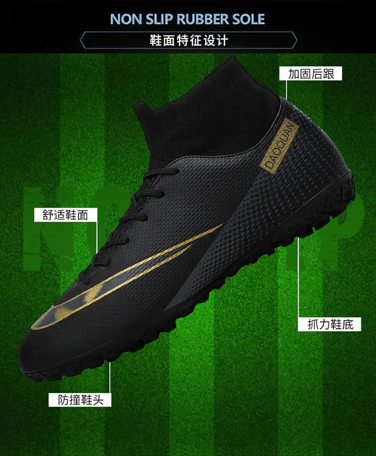 Men's Quality Football Boots Assassin Chuteira Campo TF/AG Football Shoes Futsal