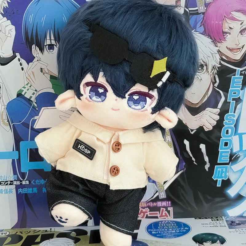 20cm Anime Football Game Blue Prison Baby Plushie Dolls Toys Idol Changeable Clothes Cospslay Cartoon Doll  Fans Collection Gift