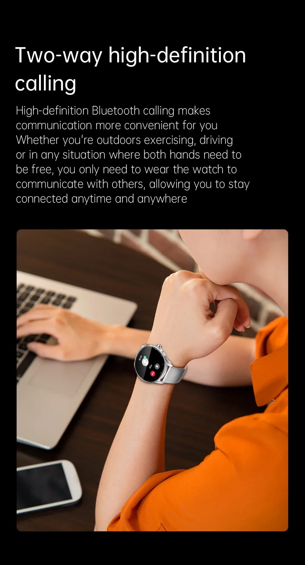 KUMI GW3 Pro Smartwatch 1.43" AMOLED IP68 Waterproof Bluetooth 5.2 Fitness Tracker Heart Rate Blood Oxygen Monitor