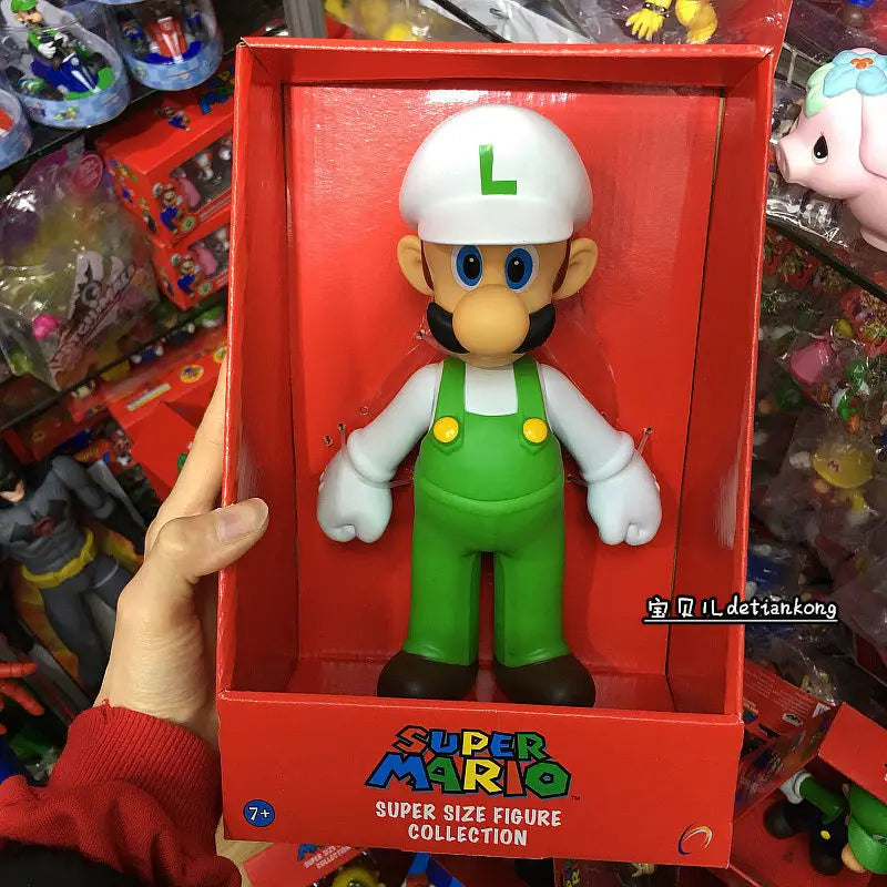 New Anime  Large Size  Bowser Figures PVC  Bros Hat Can Take Off Toy model For kids