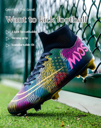 Football Boots Men Futsal Professional Unisex Anti-Slip Kids Soccer Shoes