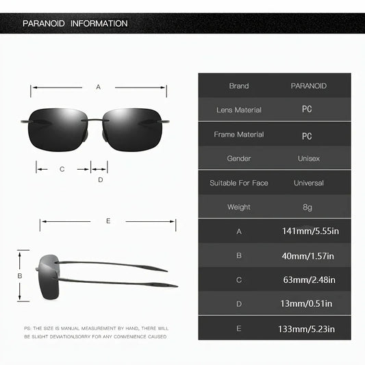 PARANOID UV400 Protection Sunglasses For Men And Women 8 Colors Model 8511