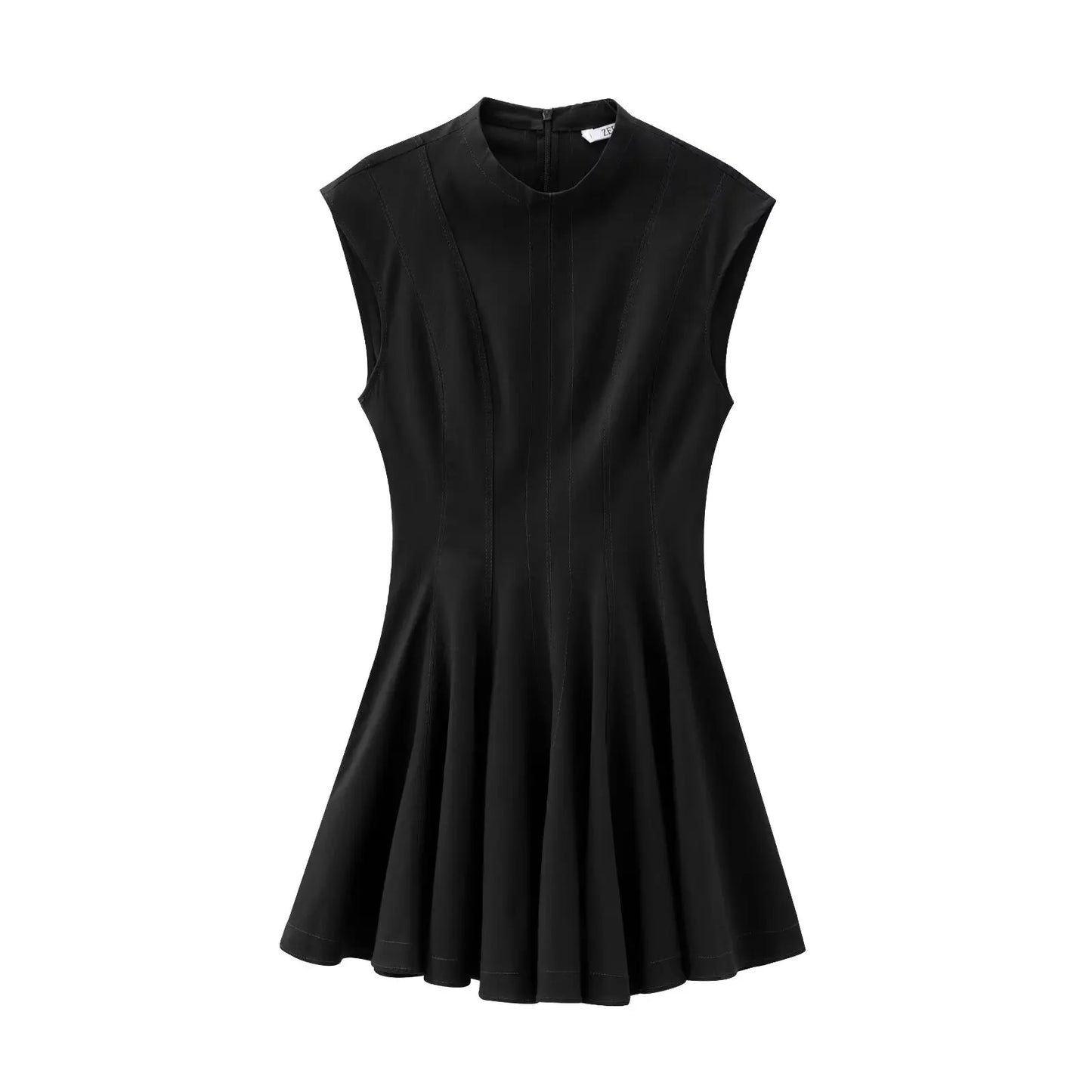 KONDALA Sexy Ruffles Mini Party Dress Women Sleeveless A-Line Chic Evening Club Dress Fashion 2025 Y2K Girl Street Vestidos