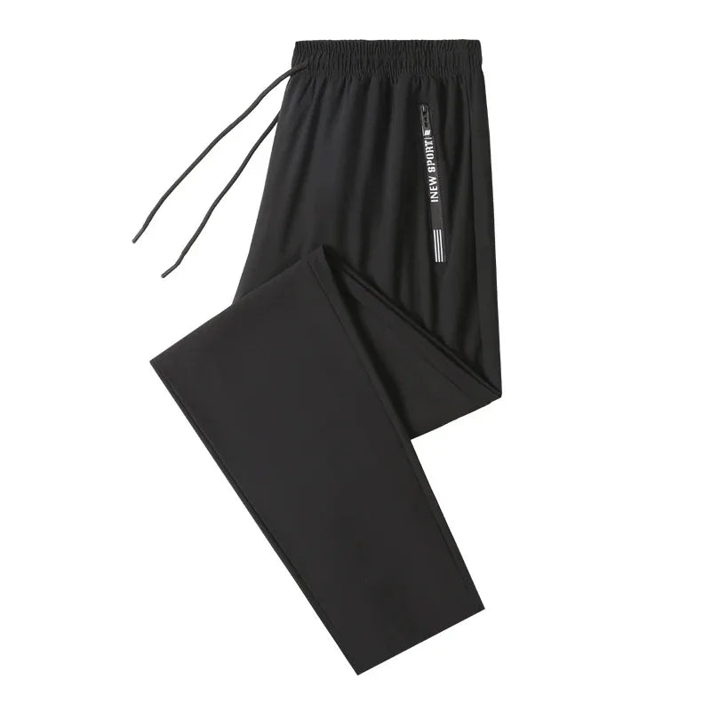 Pants for Men's Summer Thin Style Sports Quick Dried Straight Leg Draping Wide Leg