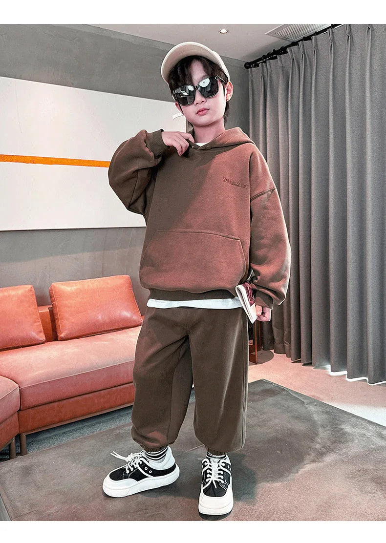 Children's Sets Style Boys Autumn Outfit Trendy Spring/Autumn Fashion for Medium/Large Kids Traditional Modern Handsome