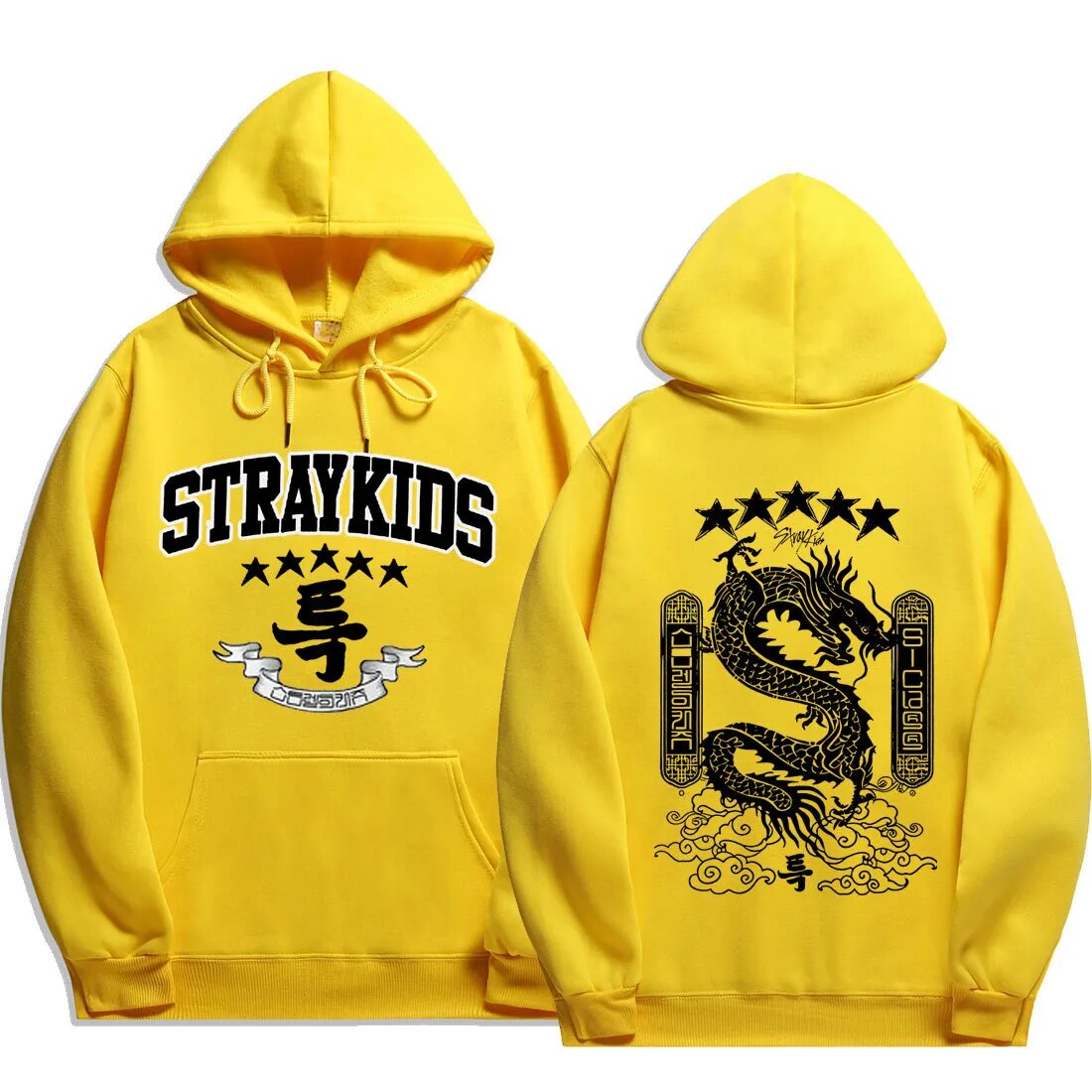 Stray Kids 5 Star Hoodies Y2k Fashion Dragon Graphic Hoodie Women Men Autumn Winter Sweatshirt Korean Streetwear Hip Hop Clothes
