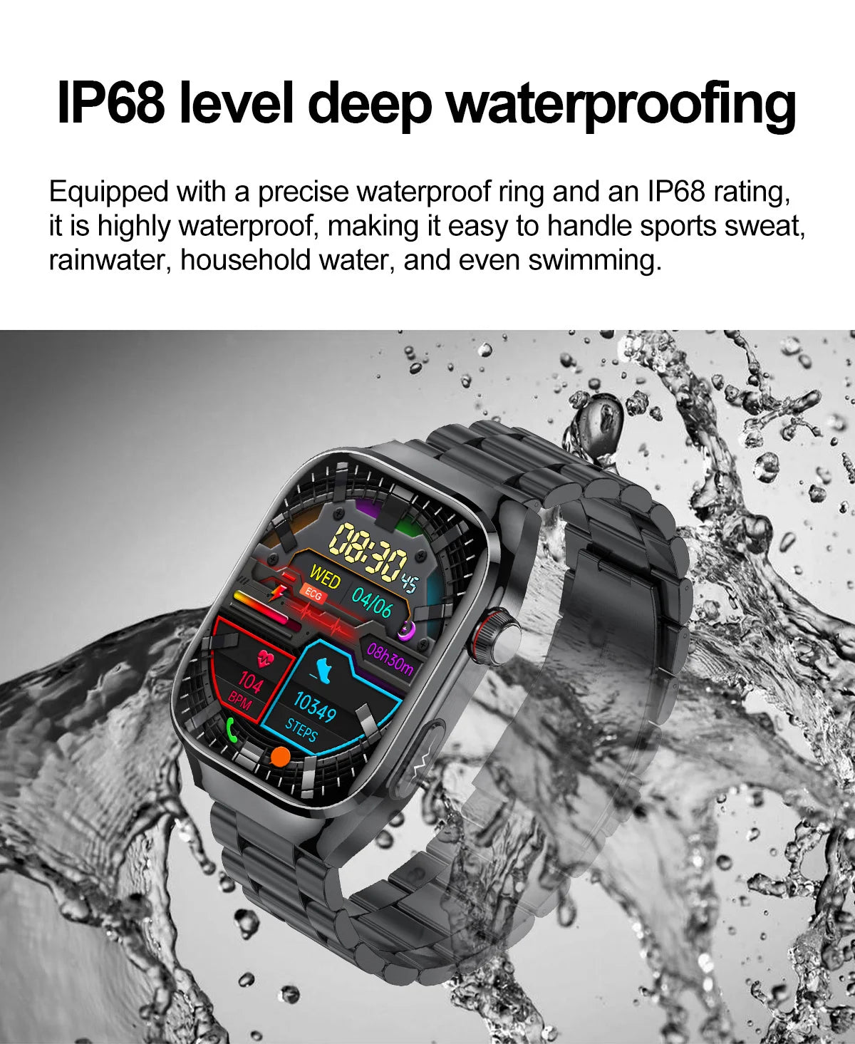 2025 New Women Smart Watch with BMI measurement Menstrual Cycle ECG Heart Rate Blood Oxygen Sleep Fitness Tracker Smart bracelet