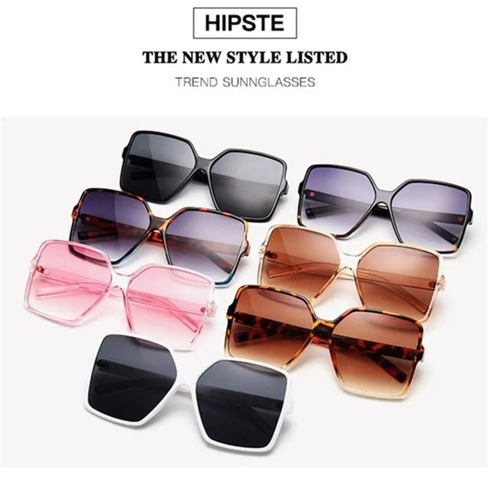 Oversized Square Sunglasses for Women and Men UV Protection Eyeglasses Retro Big Frame Sun Glasses Fashion Shades