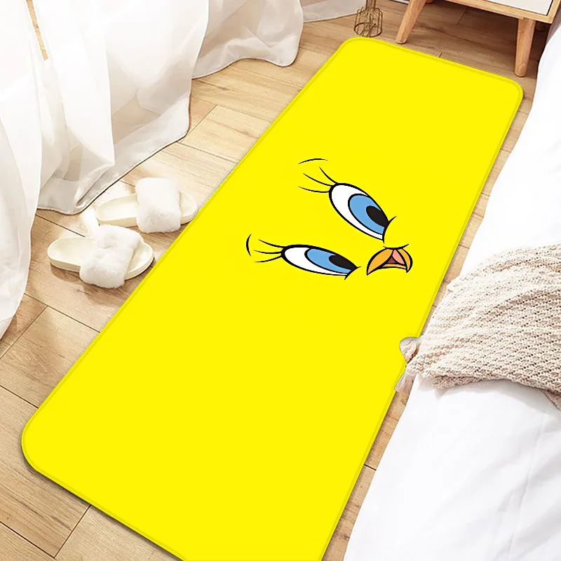 Cute Cartoon Tweety Bird Piolin Door Mat Entrance Non-slip Washable Kitchen Carpet