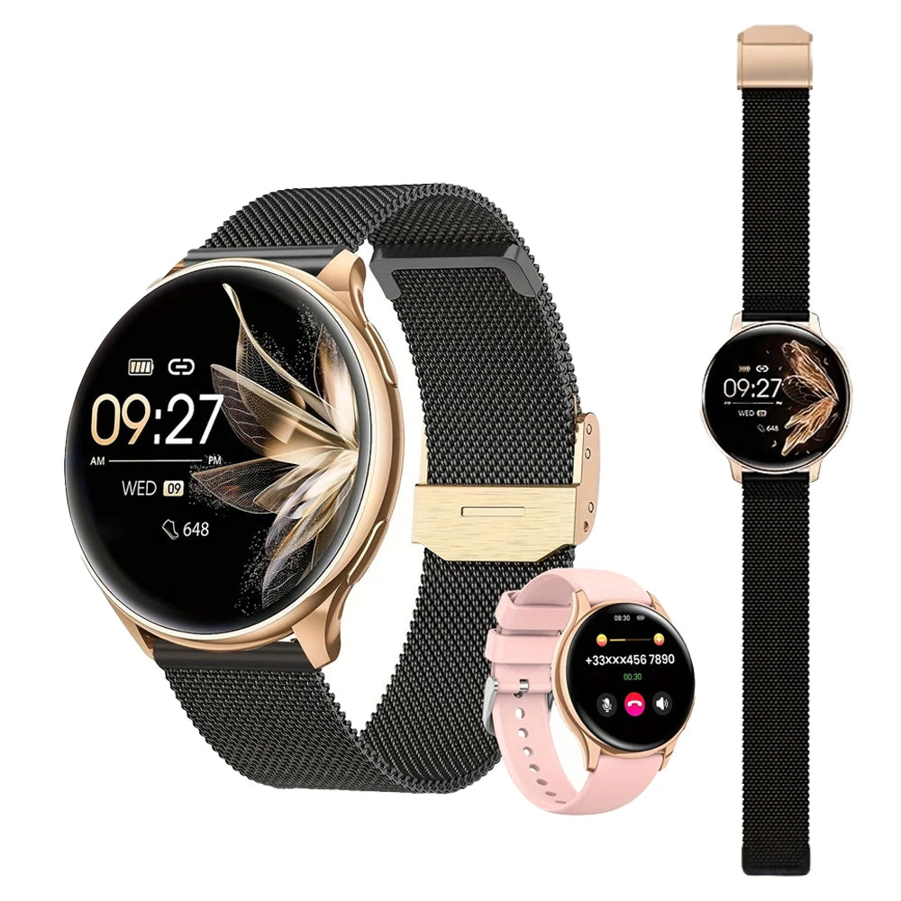 Smart Watch for Women, 1.20" Fitness Watch with HR/BP/SpO2 Monitor, Female Cycle Tracking, IP67 Waterproof, for Android & iPhone