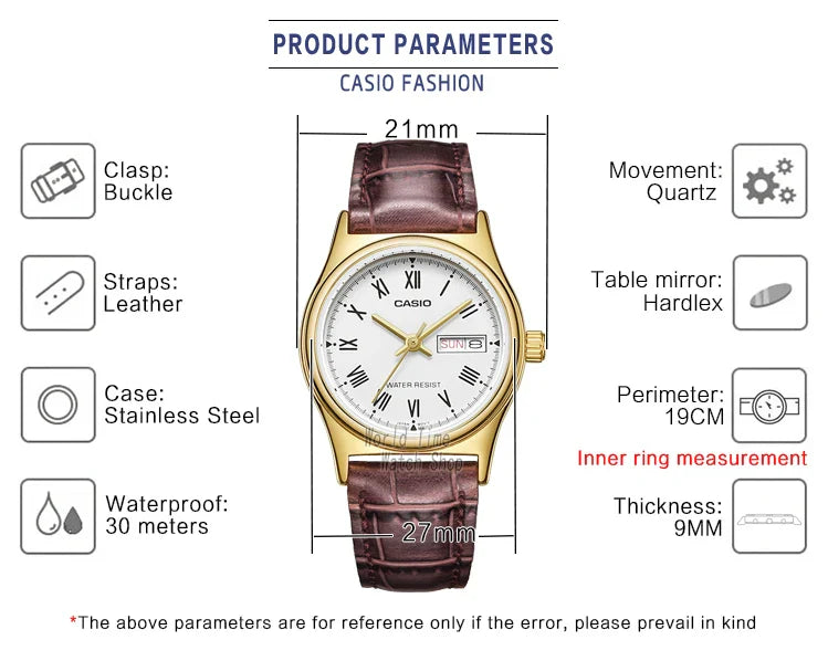 Casio watch women watches top brand luxury set Waterproof Quartz watch women ladies Gifts Clock  watch reloj mujer LTP-V006