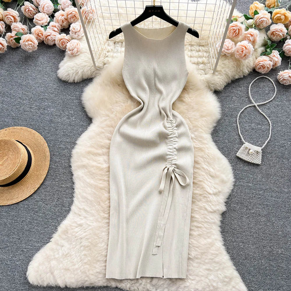 Formal attire Dresses: Fashion Bodycon Knitted Dress Package Hips