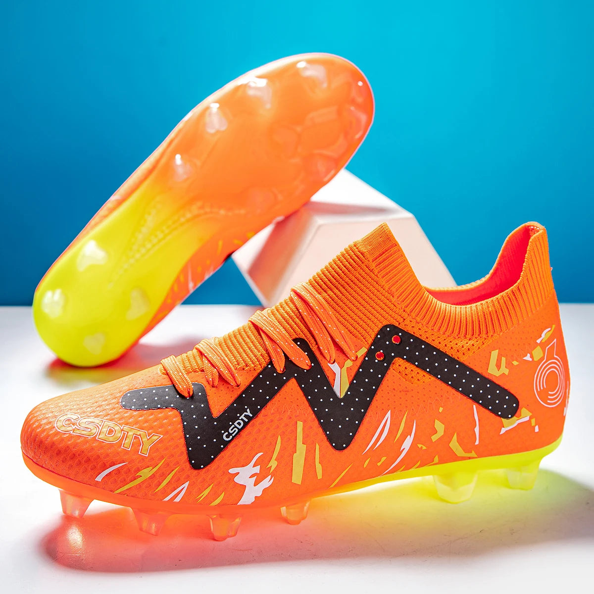 Men Soccer Shoes Football Boots Adult Anti-Slippery Futsal Cleats Sport