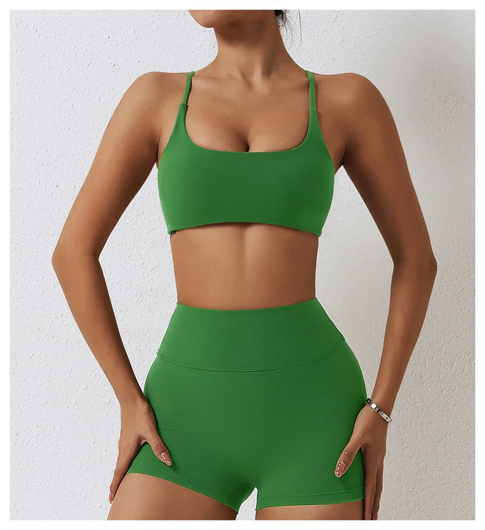 Seamless Yoga Set Workout Sportswear Gym Clothing 2Pcs Sport Sets Women