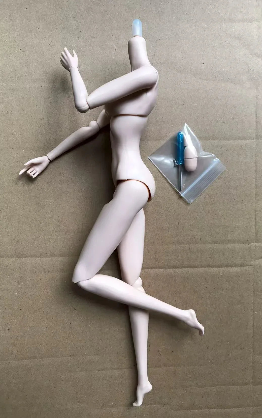 MENGF 12 Joints Movable Doll Body Pink Red White Beige Brown Coffee Green Color Doll Figures 28CM Super Model For FR IT Heads