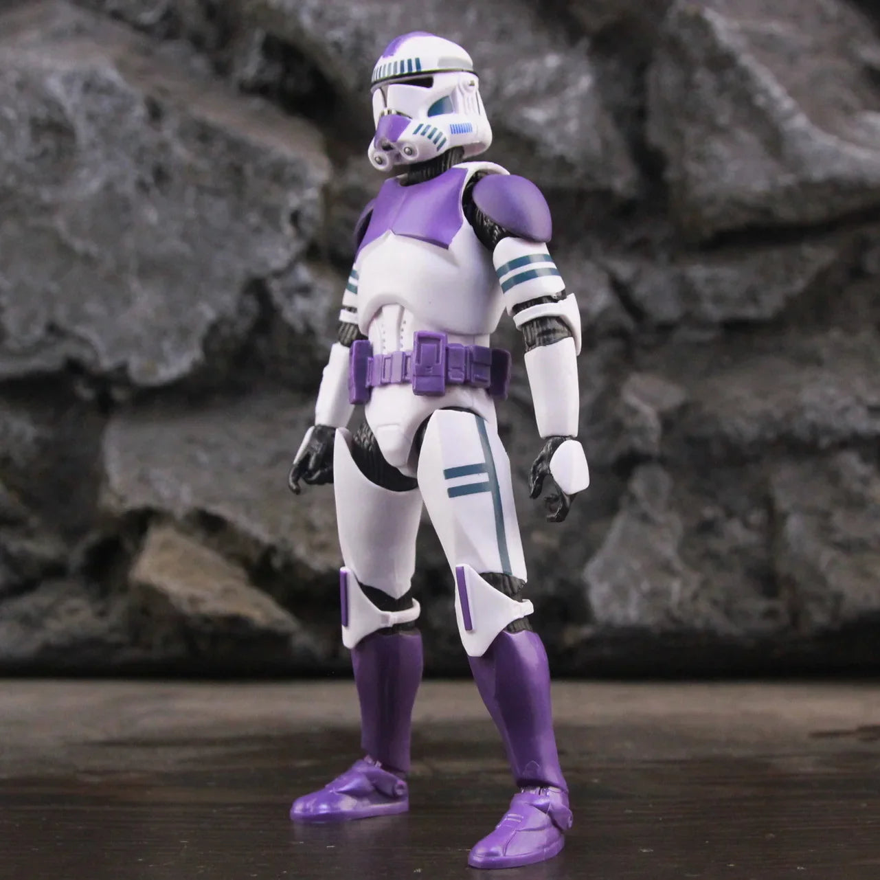 New Body 187th Legion Purple Phase II P2 ARF Trooper Rocket Team Leader 6" Action Figure Mace Windu Republic Grand Army Clone