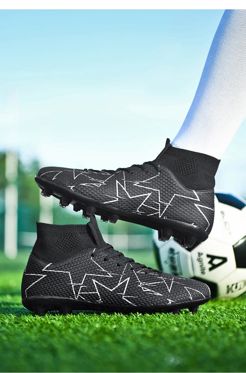 Outdoor Men Breathable Soccer Shoes Cleats Training Football Boots Match Sneakers