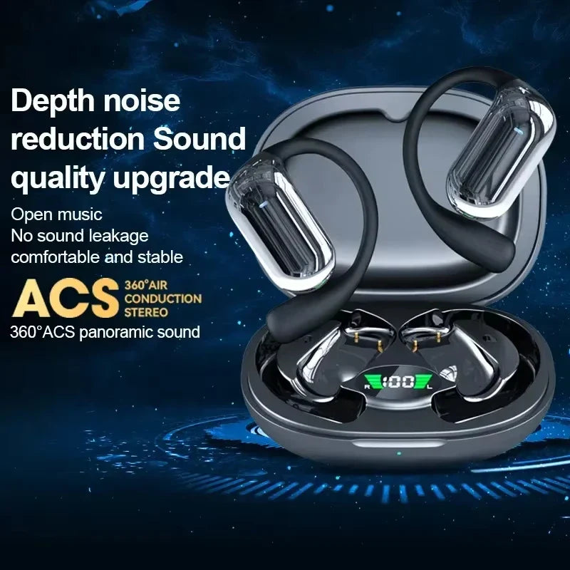 New Q16S Bluetooth Headset with Ai Translation Function, 144 Languages, Long Battery Life