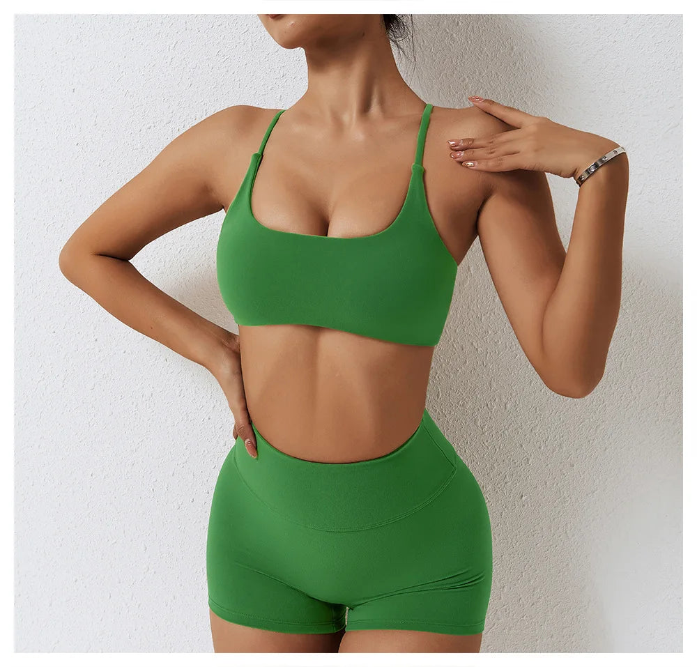 Seamless Yoga Set Workout Sportswear Gym Clothing 2Pcs Sport Sets Women