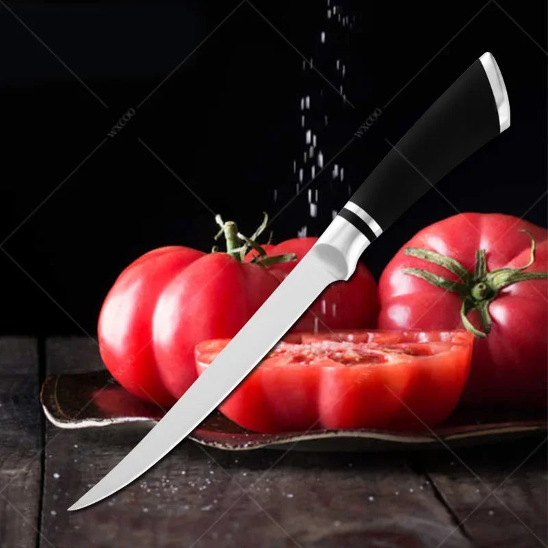 Japanese Chef Sashimi Knife Salmon Cleaver Stainless Steel Butcher's Meat Cutting