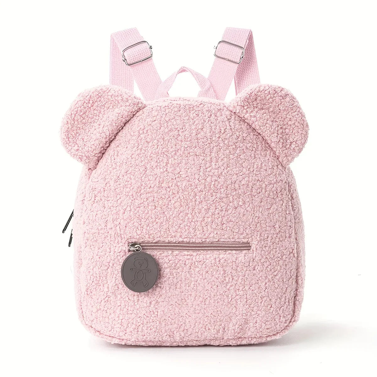 Cute Bear Plush Backpack Embroidered Name Autumn Winter Kids Outdoor Shoulder Bags Custom Personalized Children's Gift Bags
