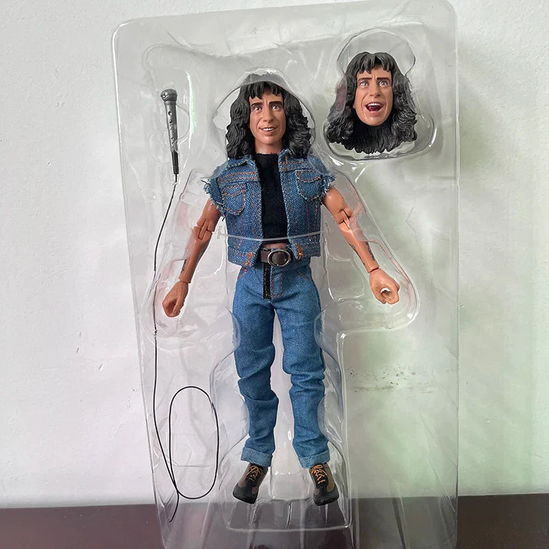Highway To Hell Angus Young Bon Scott Action Figure Model Toys Collection Joint Movable Christmas Gift Toys For kids