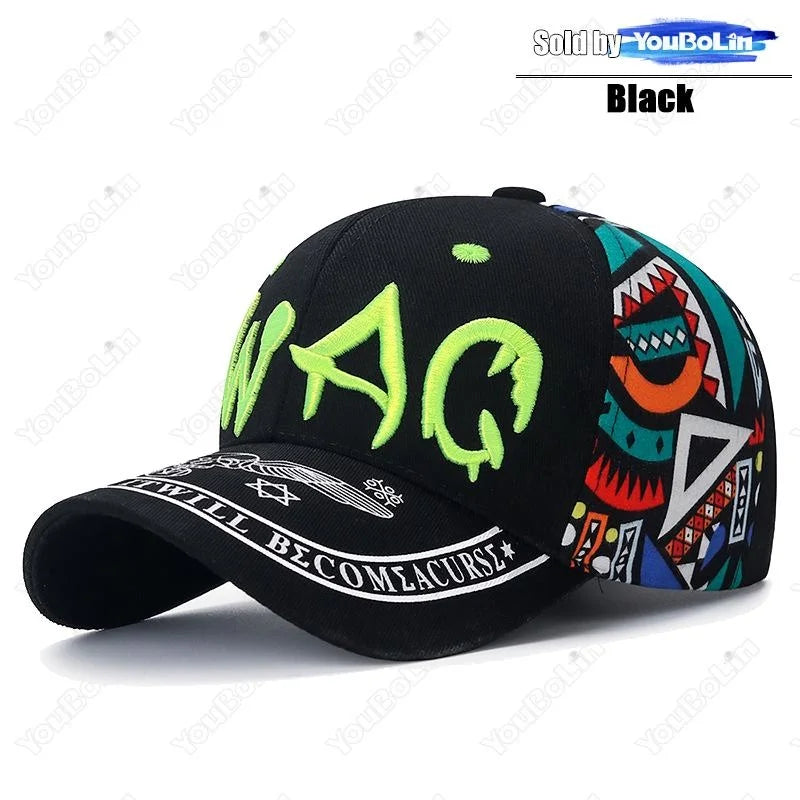 Letter Embroidery Cotton Adjustable Baseball Cap Sun Hat Trucker Caps Dad Hats