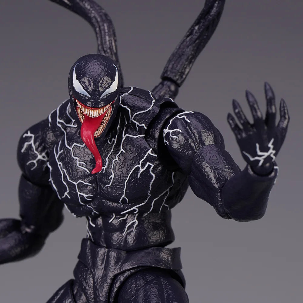 Venom AMAZING YAMAGUCHI legends Action Figure Joint Movable Change Face Statue Model Collectible kids for Toy Gift