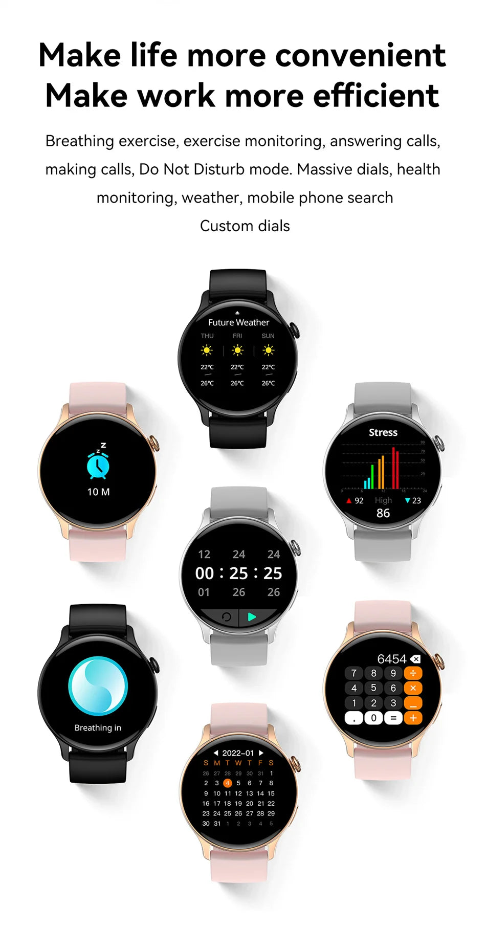 2026New Smart Watch Women Custom Dial NFC GPS trajectory clock Heart Rate bloodpressure BT Call Smartwatch For Android iOS mini