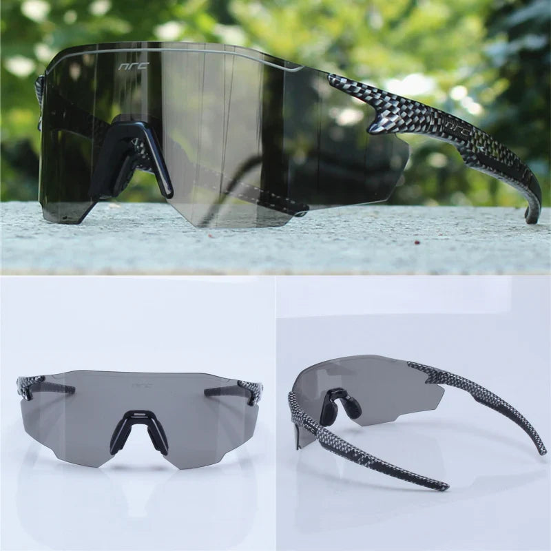 NRC Men Cycling Sunglasses UV400 TR90 Sports Bicycle Glasses MTB Mountain Bike Fishing Hiking Riding Eyewear for Women sport