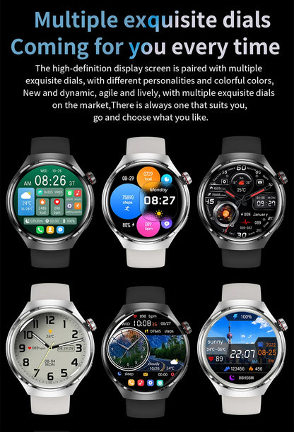 Watches pro 2026 New Men's Smartwatch High-Definition Screen Health Tracker Bluetooth Call Voice Assistant Sports Smartwatches