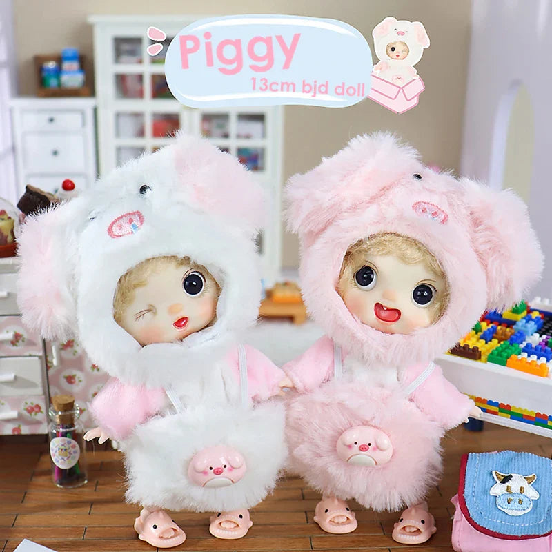Mini Ob11 Bjd Doll Accessories Obitsu 11 Clothes Dolls For Girls Boy Toys Baby Kawaii Anime Toy Cute Items Miniature Costume