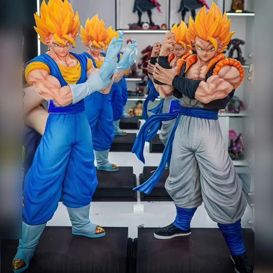 Dragon Ball JT2% 50cm Double Kings Vegetto Gogeta Gk Figures Model Kit Anime Periphery Statues Ornament Collectable Toy Boy Gift