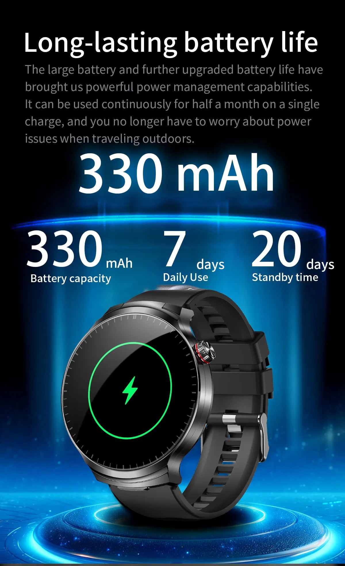 LIGE 2025 New TWS 2-In-1 Headset Smart Watch 1.85" Bluetooth Call Men Earphone Smartwatch Heart Rate Health Monitor Music Watch