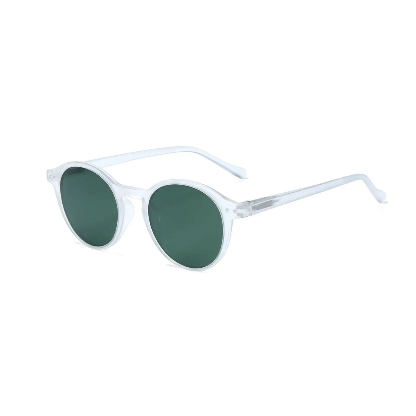 Sunglasses for Men: Vintage Retro Polarized Circle Sun Glasses