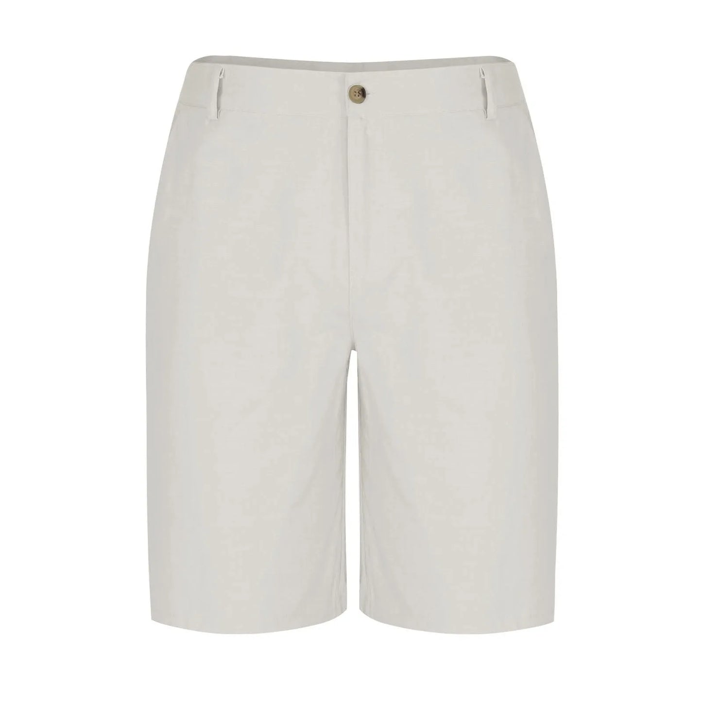 2025 Summer Cotton Linen Shorts for Men Solid Casual Button Pocket Beach Shorts Men's Comfortable Simple Vacation Leiture Pants