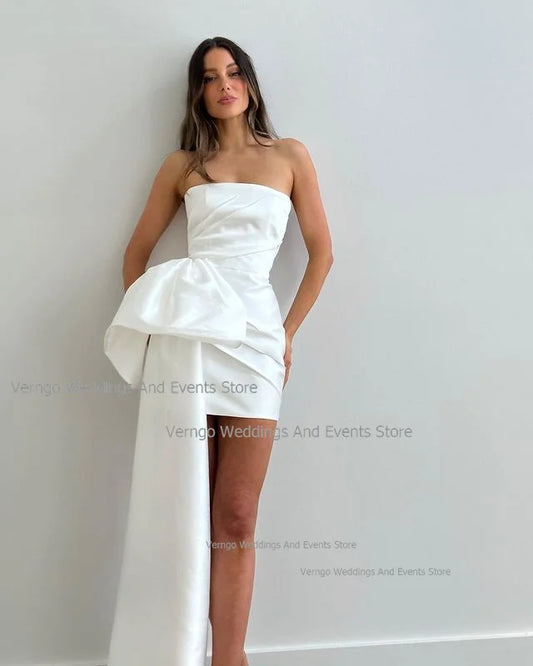 White Bridesmaid Dresses: Wedding Dresses Sleeveless Strapless Mermaid Bridal Gown