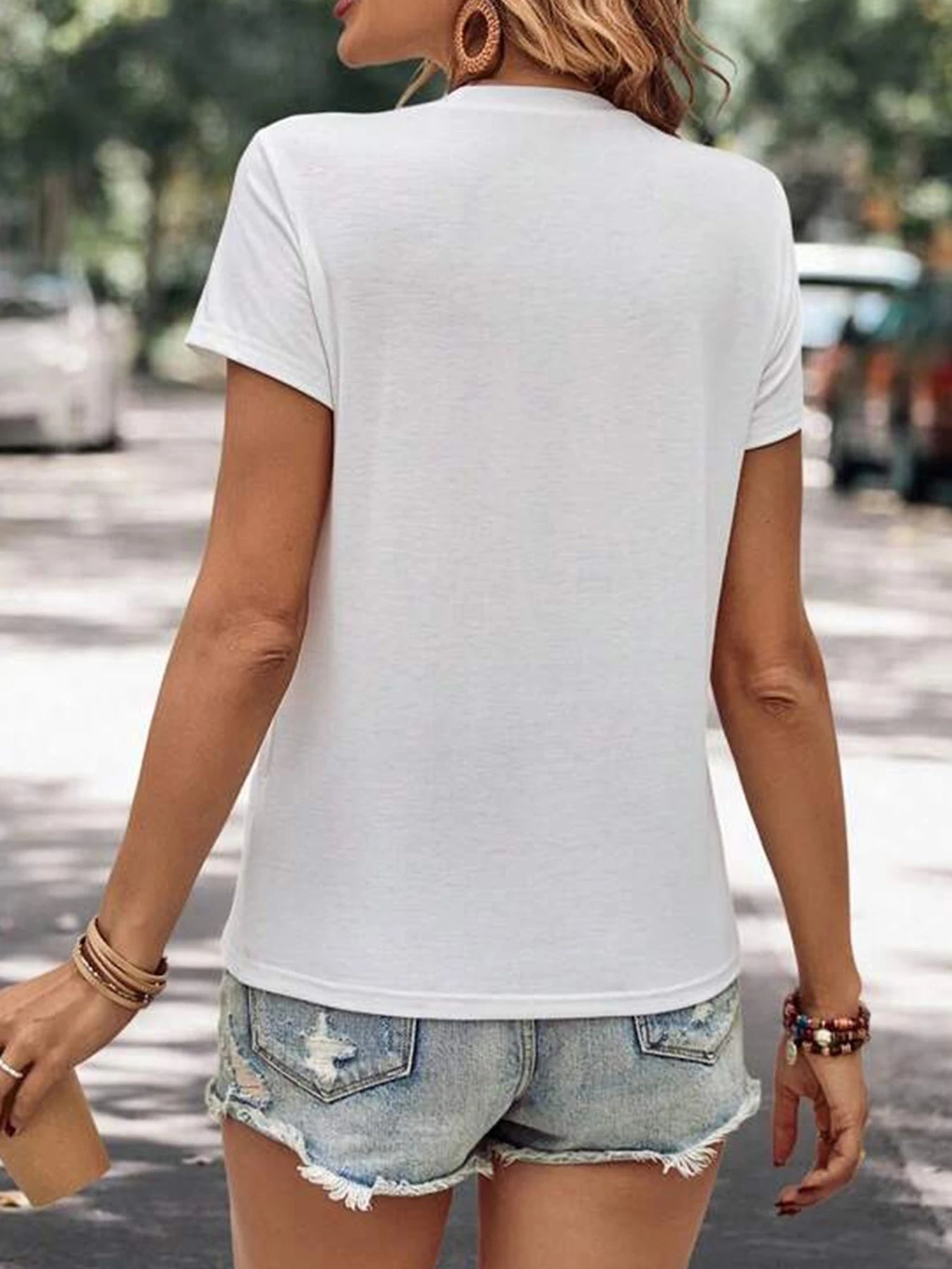 Streetwear 90s Women'S Casual Graphic T-Shirt "Dramatic" Print with Wine Print Short Sleeve T Shirt Clothing Top Tee