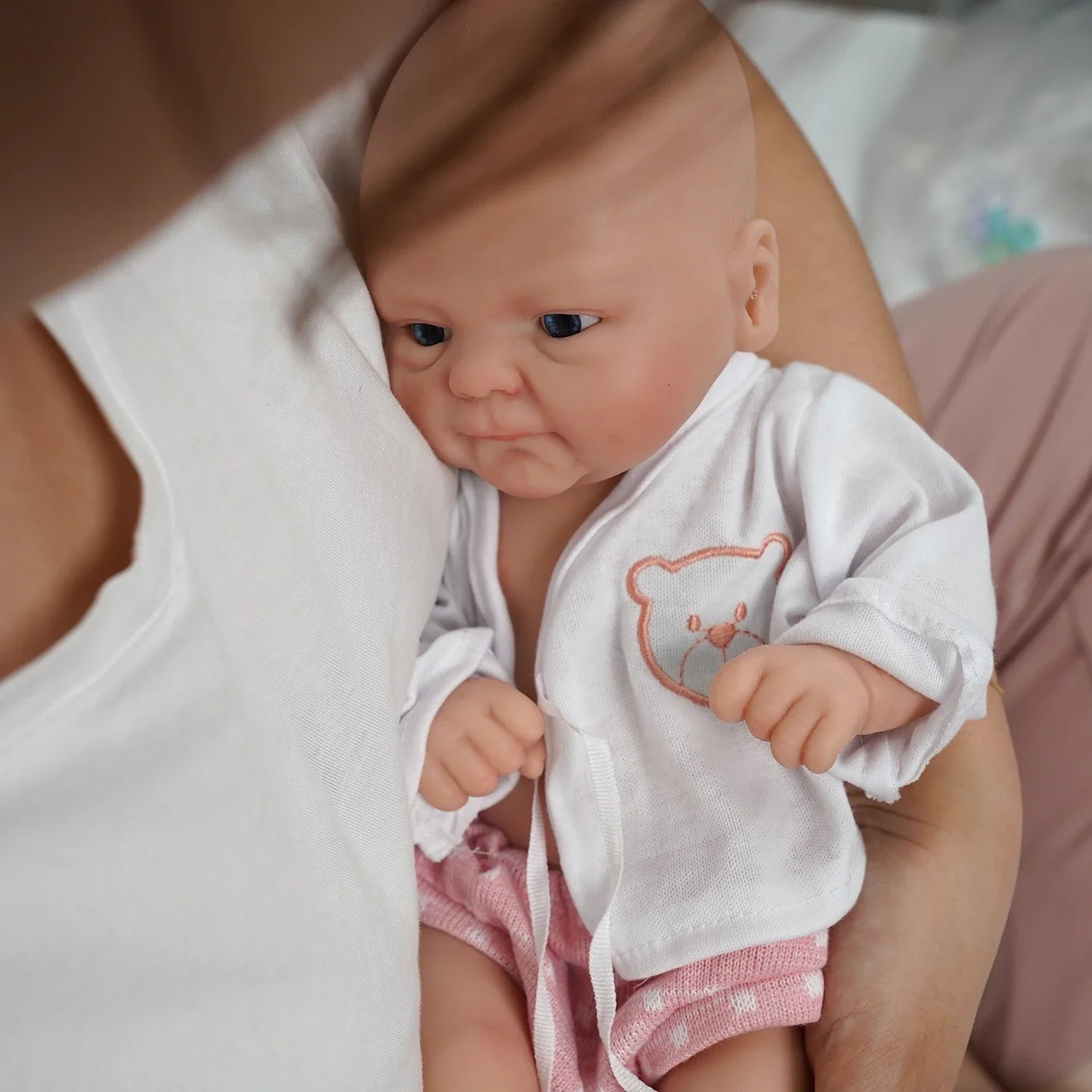 14inch Full Body Silicone Bebe Reborn Girl"Coco"Boy“Isaac” Doll Soft  Lifelike Baby DIY Blank Toys