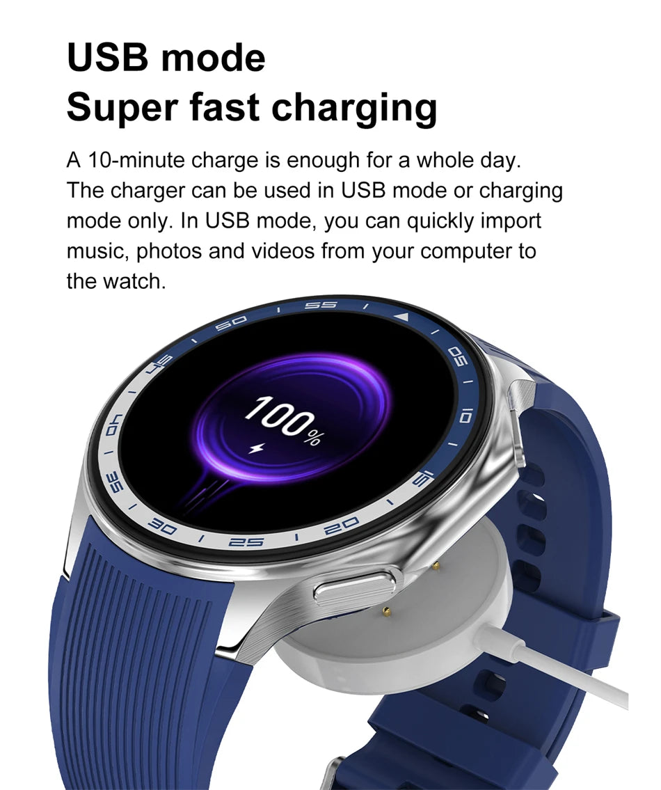 OPPO DT Watch X Bluetooth Call Smart Watch 4GB Memory Recording MP3+MP4 Playback 3D Visual Surround Smartwatches Men 2025 New