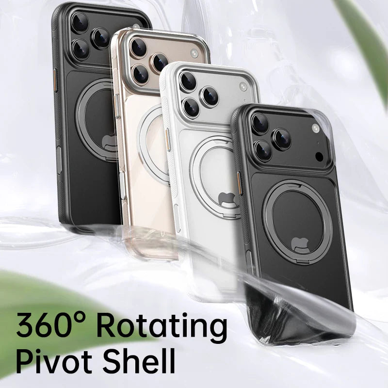 Magnetic 360 Degrees Rotating Ring Holder Case For iPhone 17 Pro Max / 17 Air