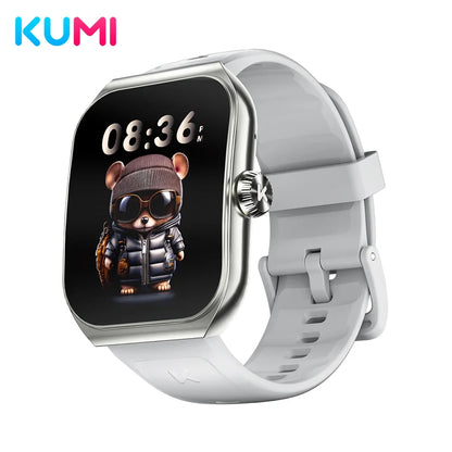 KUMI KU7 Smart watch 1.96" Amoled screen IP68 Waterproof 100+Sport Modes  Bluetooth Call Health Sleep Monitoring