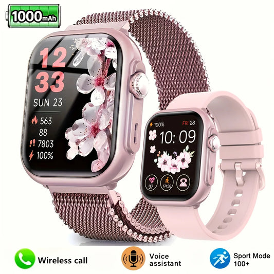 Viiray Smart Watch with 1000mAh Battery & 100-Day Long Battery Life, 110+ Sports Modes, Heart Rate & Sleep Monitor for Men Women
