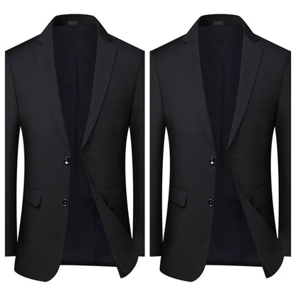 2023High-quality solid color (suit + vest + trousers) Men's business formal suit 3/2 business suit bridegroom and best man