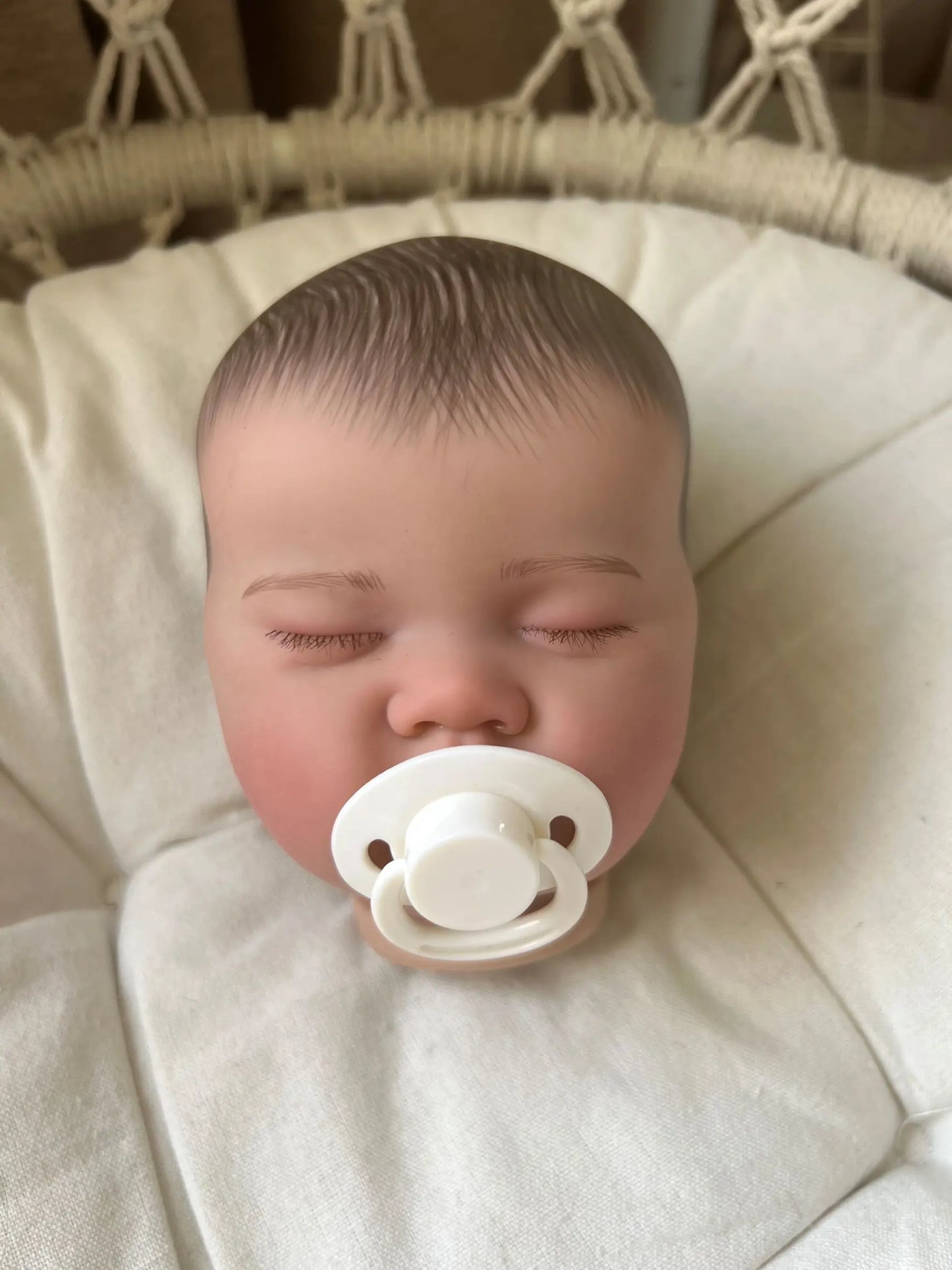 20inch ASHIA Reborn Doll Kit Cute Sleeping Baby Lifelike Soft Touch Painted Doll Parts DIY Blank Doll Kit Bebe Toys