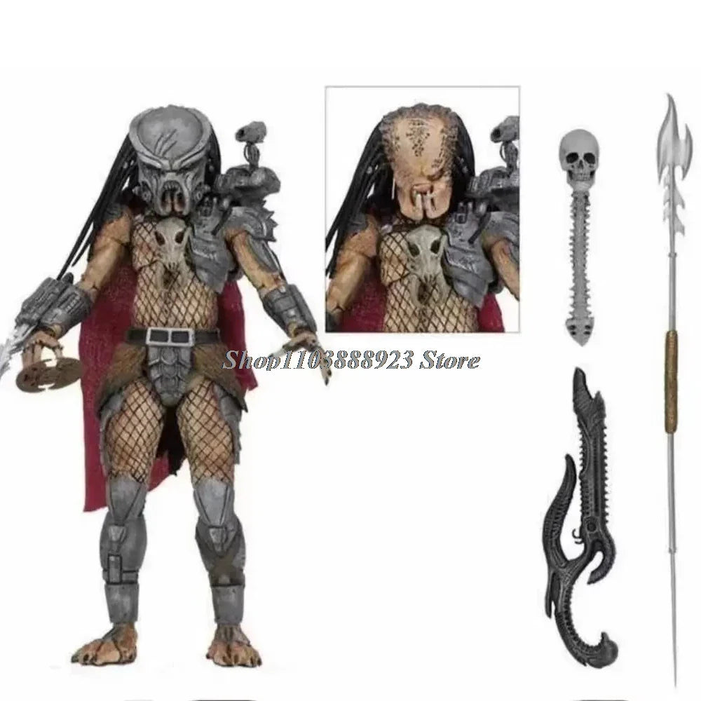 NECA Predator Figrue Ultimate Shaman Elder Armored Lost Warrior Jungle Hunter Snake Vision Predator Alien Figure Model Toy Gifts