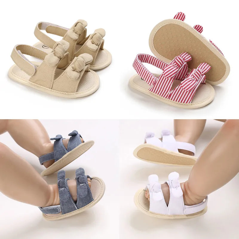 Lovely 0-18M Newborn Baby Girls Summer Shoes Sandals First Walkers Newborn Shoes Casual Soft Sole Sandals Toddler Shoes