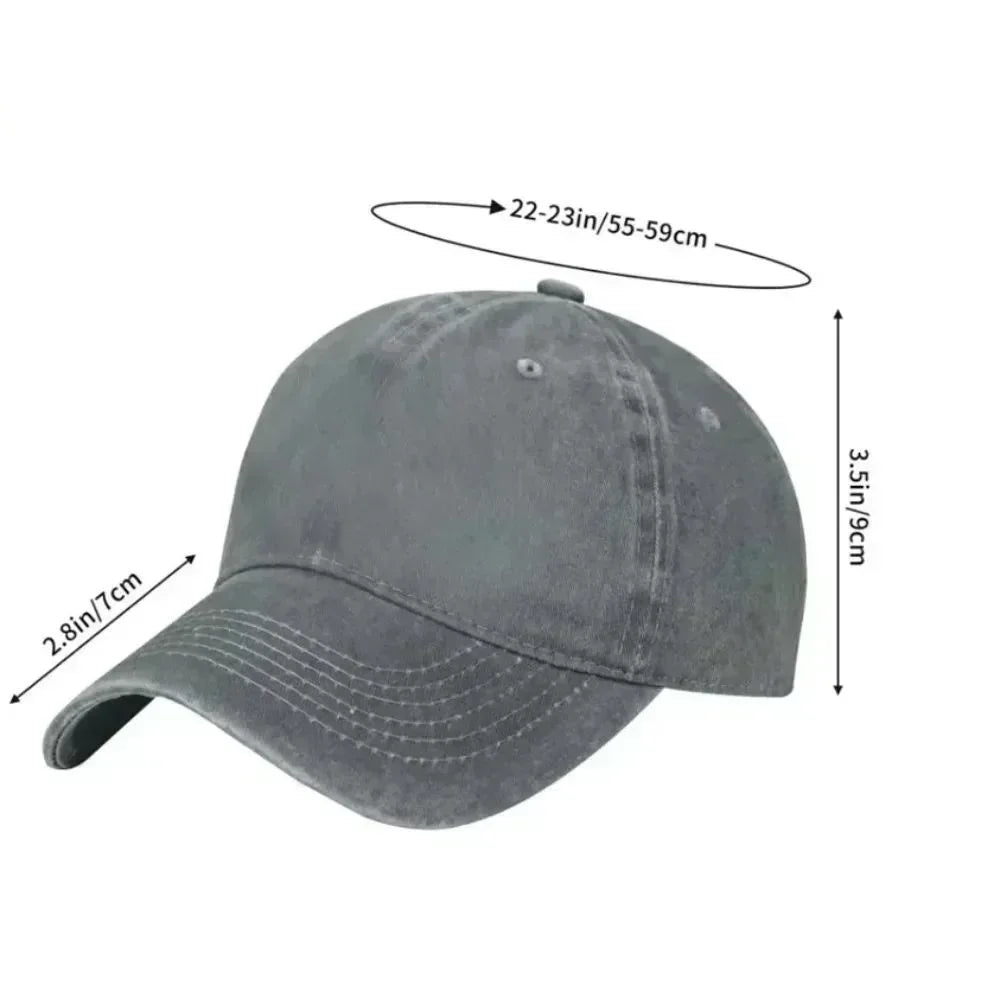 Jurassic Park Baseball Cap Distressed Hats Cap Dinosaur Men Retro Outdoor Summer Adjustable Hat Casual Versatile Sun Protection