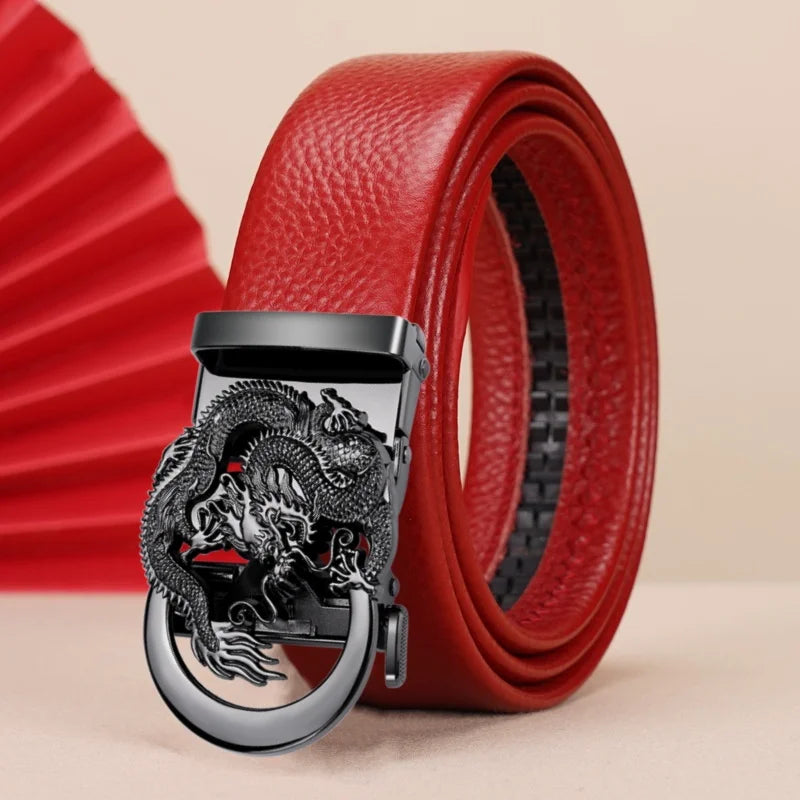 Men's High-Quality Belt 110cm 120cm 130cm Luxury Belt, Men's Automatic Buckle Jeans Men's Belt Suit Belt
