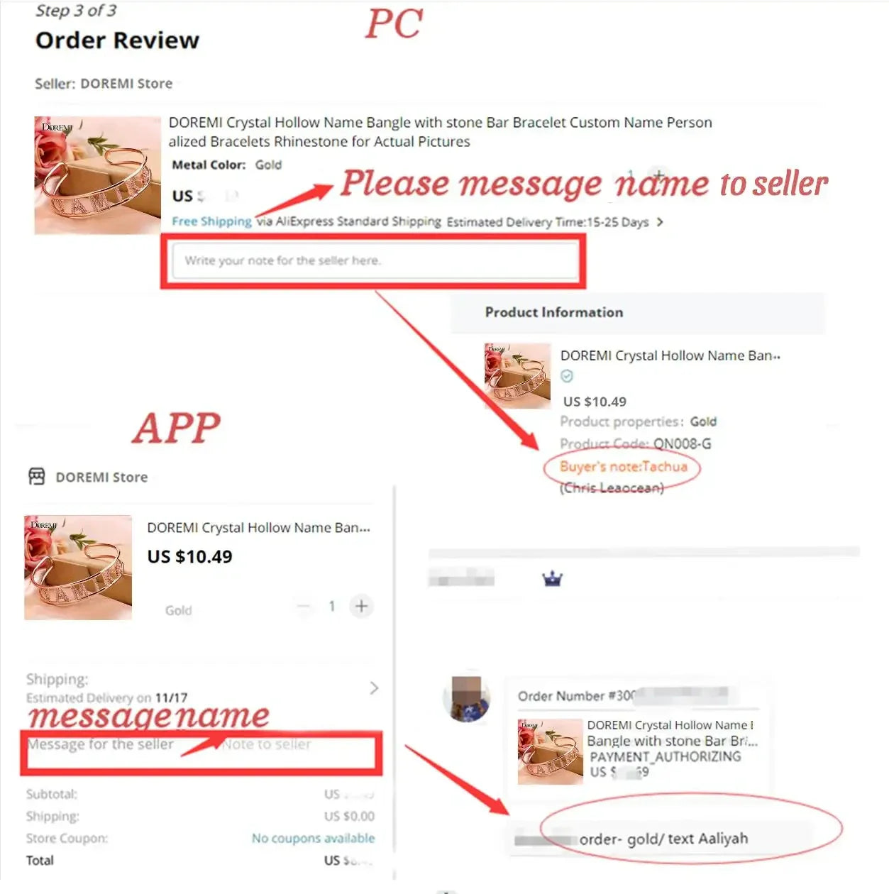 DOREMI Crystal Zircon Name Customized Letter Doubel Chain Mesh Dainty Sliding Slider Letter Personalize Name Bracelets